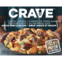 Crave - Frozen Meal, Cheesy Loaded Potatoes with Angus Beef & Bacon