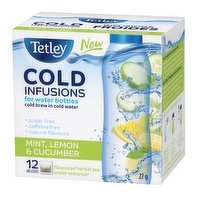 Tetley - Cold Infusion Mint Lemon & Cucumber, 12 Each
