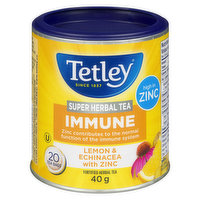 Tetley - Super Herbal Tea Immune Lemon Echinacea, 20 Each