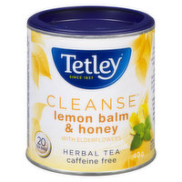 Tetley - Herbal Tea - Cleanse - Lemon Balm & Honey, 20 Each