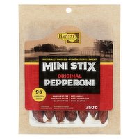 Harvest - Mini Stix Pepperoni - Original, 250 Gram