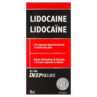 Deep Relief - Lidocaine Gel, 80 Millilitre