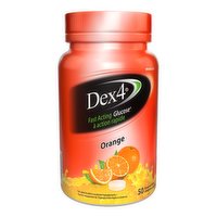 Dex 4 - Glucose Orange Tablets, 50 Each