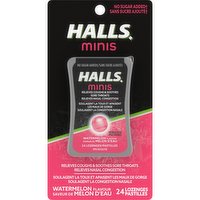 Halls - Minis - Watermelon Flavour, 24 Each