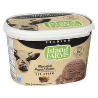 Island Farms - Premium Ice Cream Chocolate Peanut Butter, 1.65 Litre