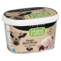 Island Farms - Premium Ice Cream Black Cherry Vanilla, 1.65 Litre