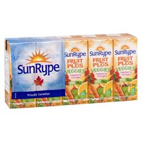 SunRype - Fruit Plus Veggies Raspberry Orange Juice, 5 Each