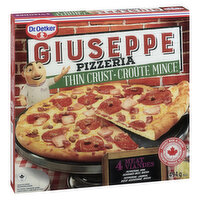 Dr. Oetker - Giuseppe Pizzeria Thin Crust 4 Meat Pizza, 494 Gram