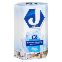 J Cloth - Everyday Cleaning Multi-Surface, 16 Each