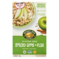 Natures Path - Instant Oatmeal Spiced Apple & Flax, 8 Each