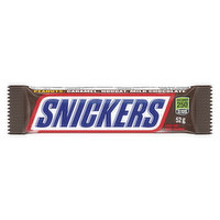 Snickers - Peanut Milk Chocolate Candy Bar, Full Size Bar, 52 Gram
