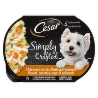 cesar - Simply Crafted, Chicken, Carrots, Barley & Spinach, 37 Gram