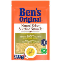 Ben's Original - Natural Select Roasted Olive Oil, Roasted Garlic Flavour & Wild Rice, 365 Gram