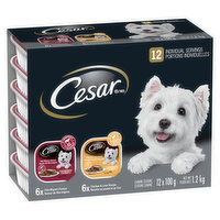 Cesar - Entrees Dog Food Filet Mignon & Chicken Liver, 12 Each