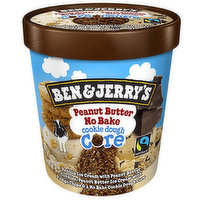 Ben & Jerry's - Ice Cream Peanut Butter No Bake Cookie Dough Core, 473 Millilitre