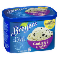 Breyers - Family Classic - Frozen Dessert - Cookies & Cream, 1.66 Litre