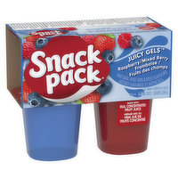 Snack Pack - Juicy Gels Raspberry Mixed Berry Cups, 4 Each