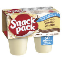 Snack Pack - No Sugar Added Vanilla Pudding Cups, 4 Each