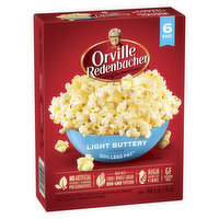 Orville Redenbacher's - Light Buttery Flavour Microwave Popcorn, Pack of 6 Bags