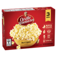 Orville Redenbacher's - Buttery Flavour Microwave Popcorn, Pack of 3 Bags, 3 Each