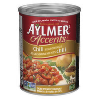 Aylmer - Accents Canned Diced Stewed Tomatoes with Chili Seasoning, 540 Millilitre