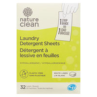Nature Clean - Laundry Sheets White Linen, 32 Each