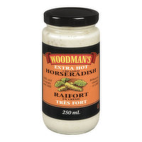 Woodman's Woodman's - Extra Hot Creamed Horseradish, 250 Millilitre