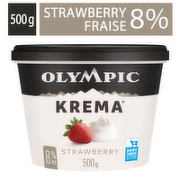 Olympic - Krema Yogurt 9% M.F. - Strawberry, 500 Gram