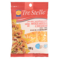 Tre Stelle - Mozzarella Cheddar Cheese Blend Shredded, 200 Gram