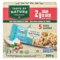 Taste Of Nature - Organic Coconut Cashew Bars Gluten Free, 200 Gram