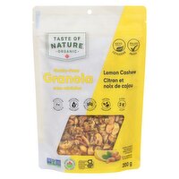 Taste Of Nature - Granola Lemon Cashew Grain Free Organic, 200 Gram