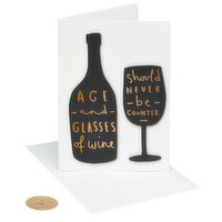 Papyrus - Greeting Card - Age and Wine, 1 Each