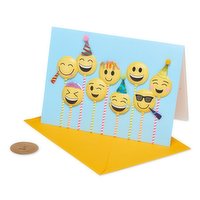 Papyrus - Greeting Card - Emoji Cake Pops, 1 Each