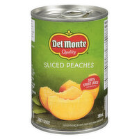 Del Monte - Peach Slices - 25% Less Sugar, 398 Millilitre