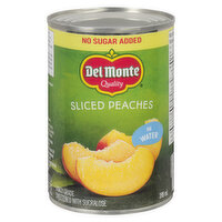 Del Monte - Sliced Peaches in Water, 398 Millilitre