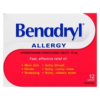 Benadryl - Allergy Capsules, 12 Each