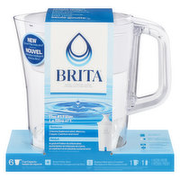 Brita - Water Filteration System Denali White Pitcher, 1 Each