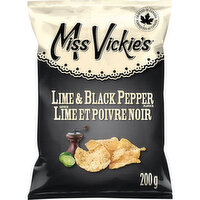 Miss Vickies - Lime & Black Pepper, Potato Chips, 200 Gram