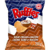 Ruffles - Sour Cream Bacon Chips, 200 Gram