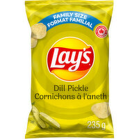 Lay's - Potato Chips, Dill Pickle - Family Size, 235 Gram