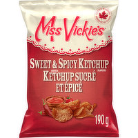 Miss Vickies - Sweet & Spicy Ketchup, Kettle Cooked Potato Chips, 190 Gram