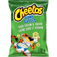 Cheetos - Paws Puffed Snacks, Sour Cream & Onion