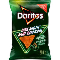 Doritos - Late Night Tortilla Chips, Creamy Jalapeno Popper, 210 Gram