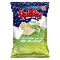 Ruffles - Potato Chips, Sour Cream & Onion, 200 Gram