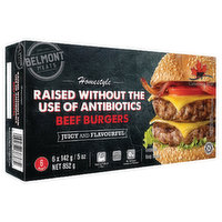 Belmont Meats - Beef Burgers, 852 Gram