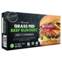 Belmont - Burgers Beef Grass Fed, 852 Gram
