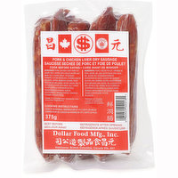 Dollar Food - Pork & Chicken Liver Dry Sausage, 375 Gram