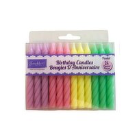 Twinkle - x Birthday Candles Pastel, 24 Each