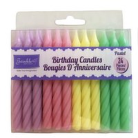 Twinkle - Pastel Birthday Candles, 24 Each