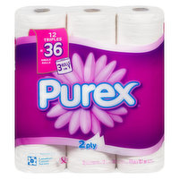 Purex - Bathroom Tissue - 12 Triple Roll 2 Ply, 12 Each